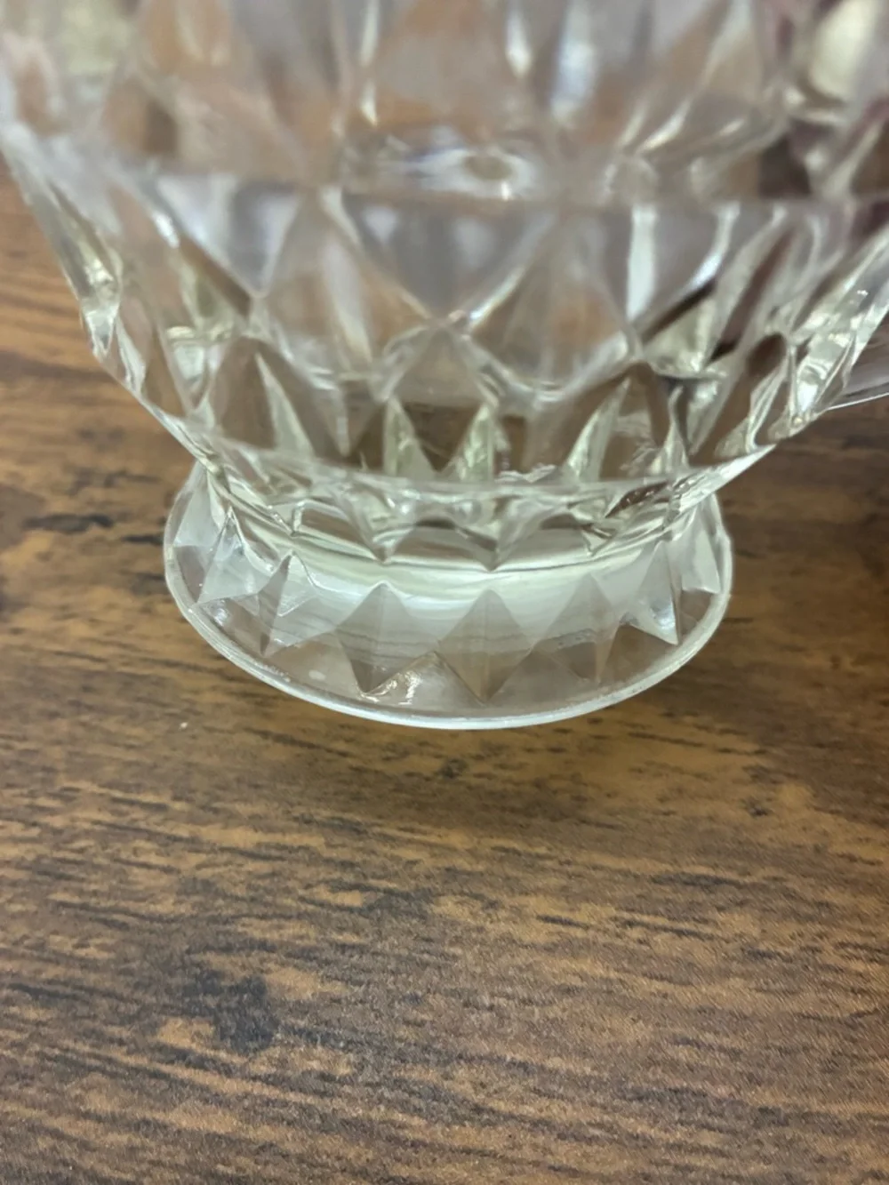 Vintage Windsor Depression Glass Footed Creamer